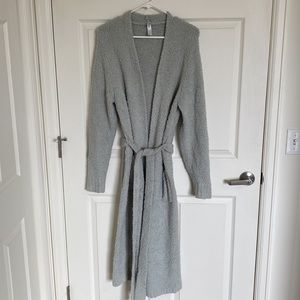 Skims Long Cozy Knit Robe, Size XS/XXS